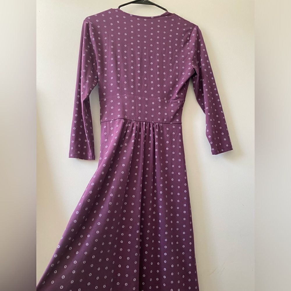 Lovely floral purple comfortable dress - Picture 5 of 5